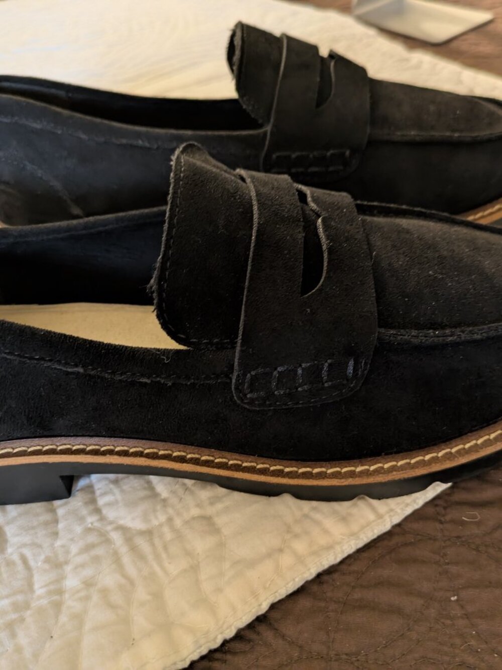 Anne Klein black loafer Wide